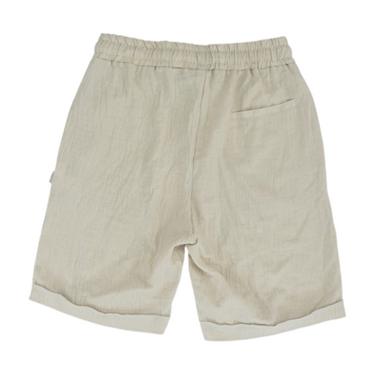 Beige Casual Shorts