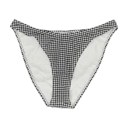 Black Check Swim Bottom