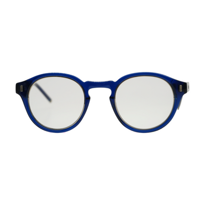 Blue Round Prescription Eyewear