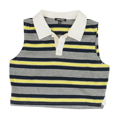 Multi Striped Cropped Blouse