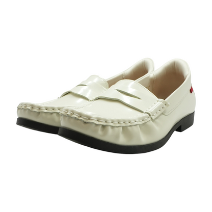 Ivory Slip-On Flats