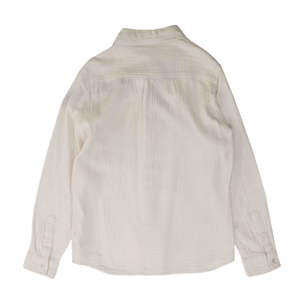 Joe's Jeans White Solid Long Sleeve Button Down – Image 2