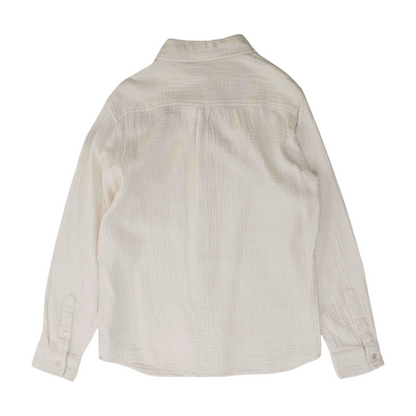 Joe's Jeans White Solid Long Sleeve Button Down – Image 2