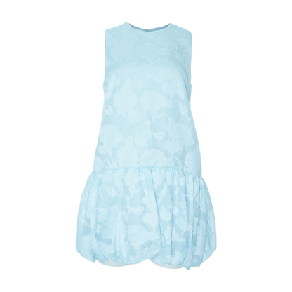 Blue Floral Mini Dress