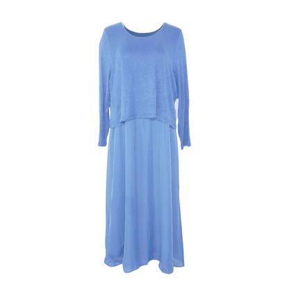 Blue Plus Maxi Dress