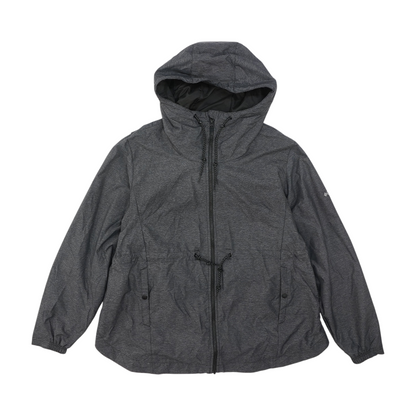 Charcoal Solid Rain Jacket