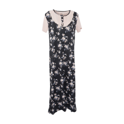 Black Floral Maxi Dress