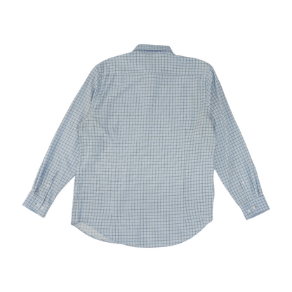 Blue Plaid Long Sleeve Button Down