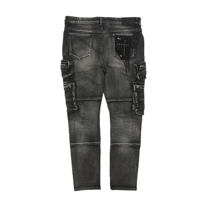 Vintage Slate Cargo Skinny Jeans