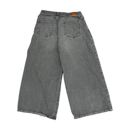 Gray Wide Leg Jeans