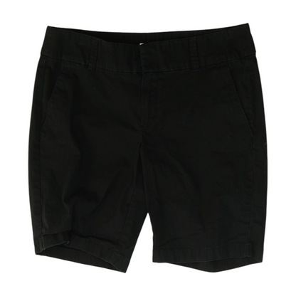 Black Solid Chino Shorts