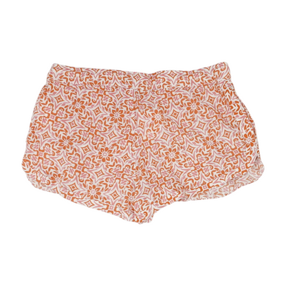 White Graphic Active Shorts