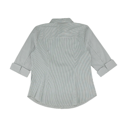 White Striped Button Down