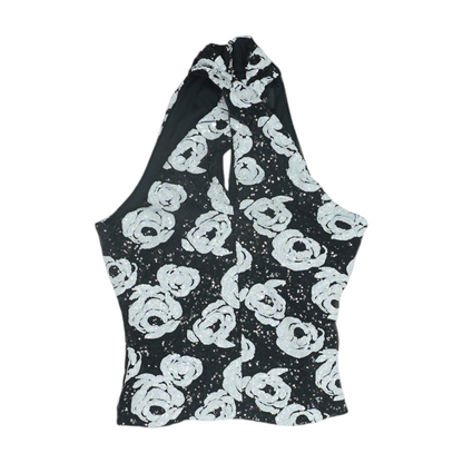 Black Floral Blouse
