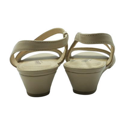 Beige Wedge Heels