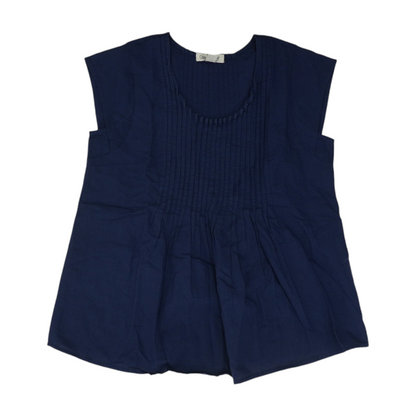 Navy Petite Blouse