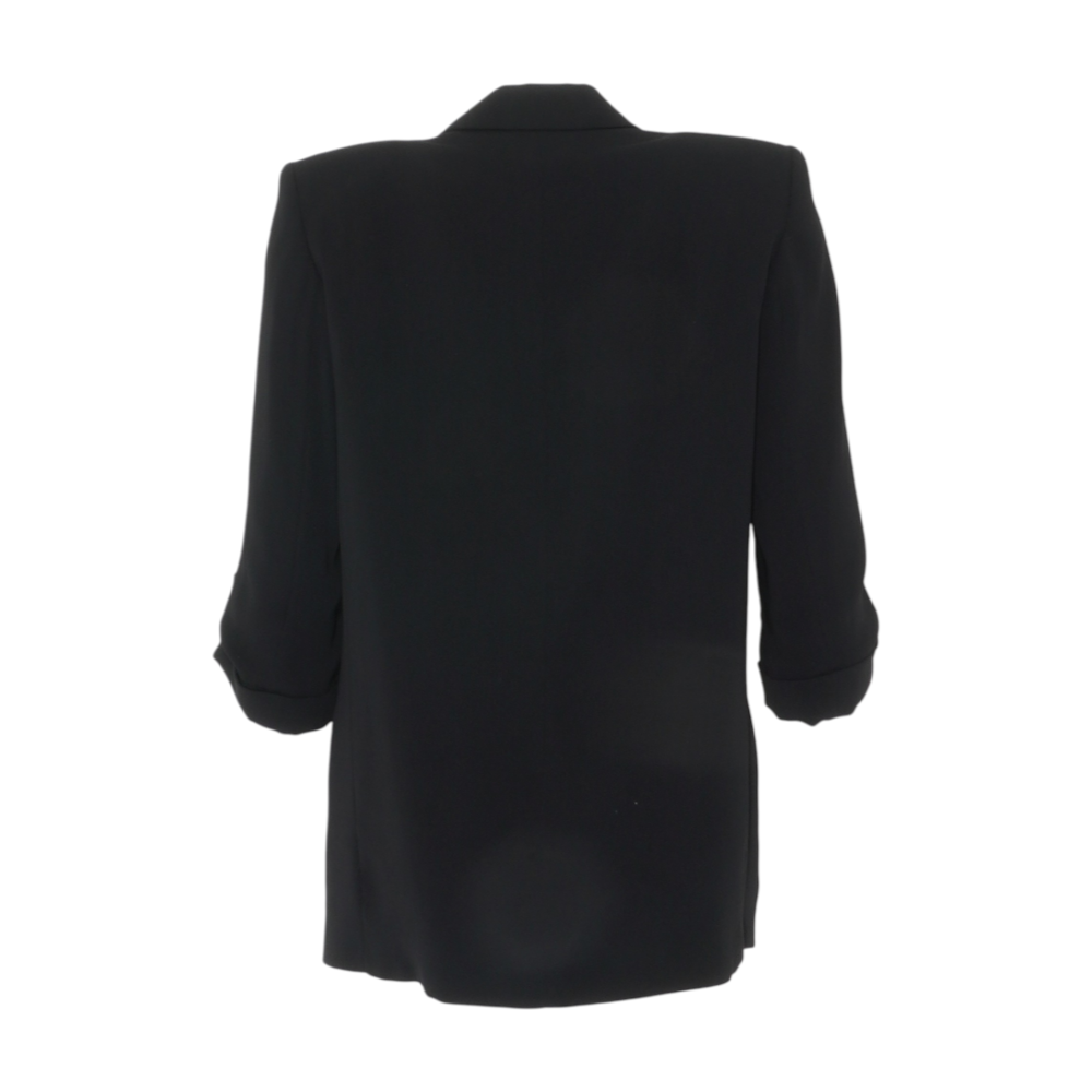 Black Solid Blazer