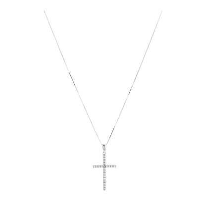 1/5 ctw 14K White Gold Diamond Pendant Necklace