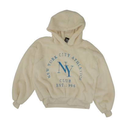 Ivory Solid Hoodie Pullover