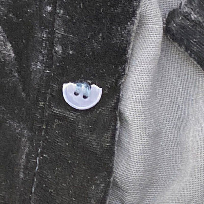 Black Solid Long Sleeve Button Down