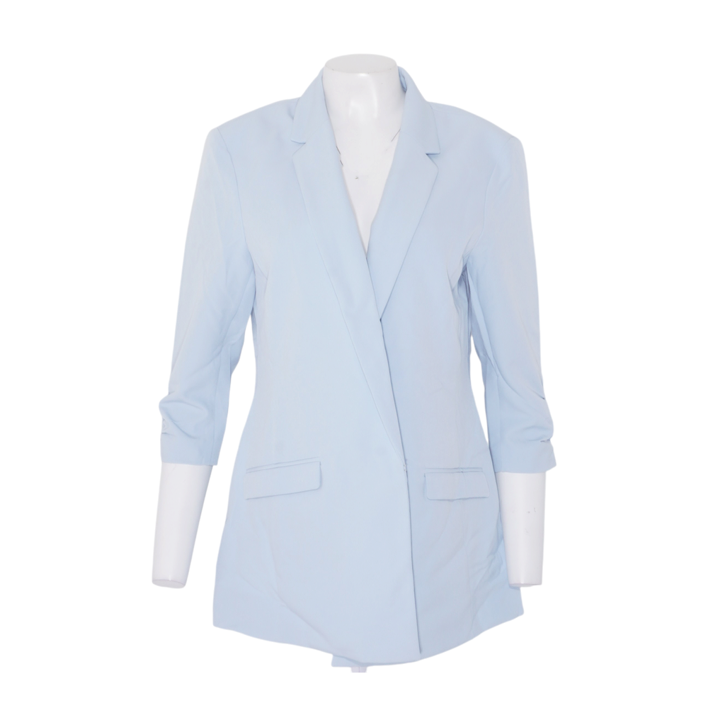 Blue Solid Blazer