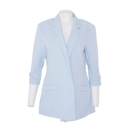Blue Solid Blazer