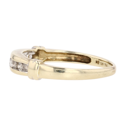 1/4 ctw 10K Yellow Gold Diamond Band Ring