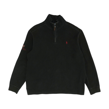 Black Harvard Solid 1/4 Zip Pullover