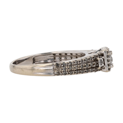 1/6 ctw 14K White Gold Diamond Engagement Ring