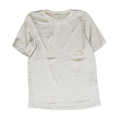Beige Solid T-Shirt