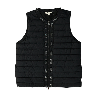 Black Solid Active Vest