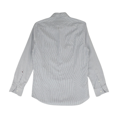 Blue Striped Long Sleeve Button Down