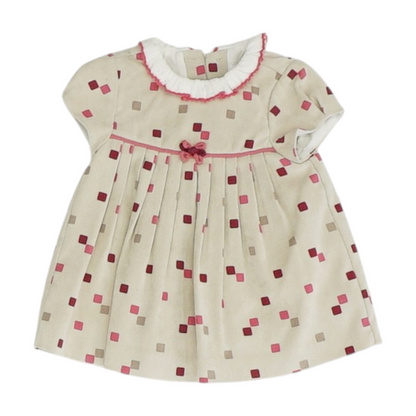 Beige Print Dress