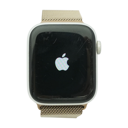 44mm Series 6 Silver Smartwatch Gold Band S/M
