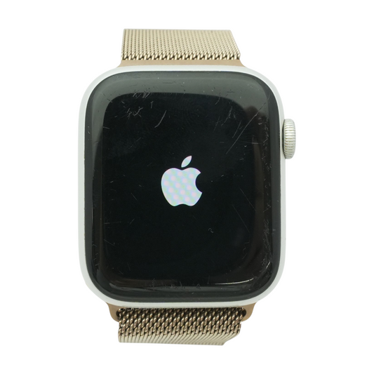 44mm Series 6 Silver Smartwatch Gold Band S/M