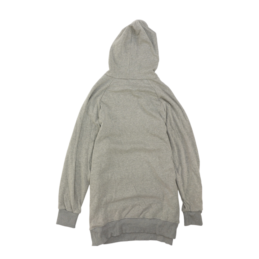 Gray Solid Hoodie Pullover