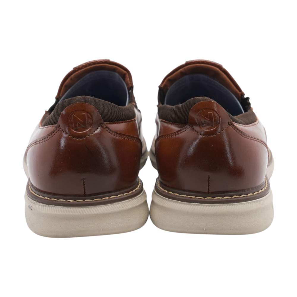 Nunn Bush Brown Slip-On Dress Shoes – Image 3