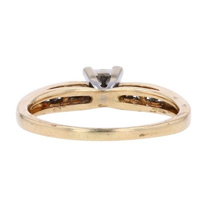 1/3 ctw 14K Yellow Gold Diamond Engagement Ring