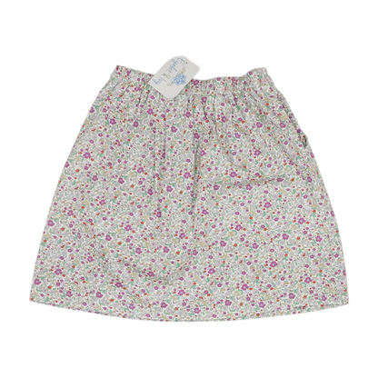White Floral Skirt
