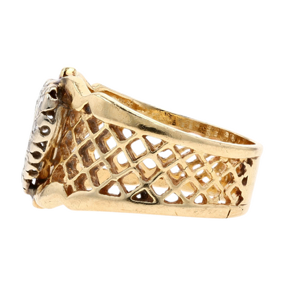 1/8 ctw 14K Two-Tone Gold Diamond Fashion Ring