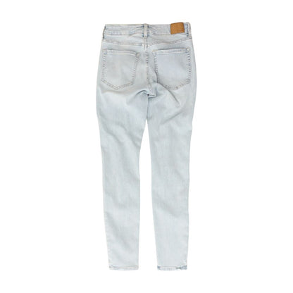 Blue Solid Low Rise Jeans