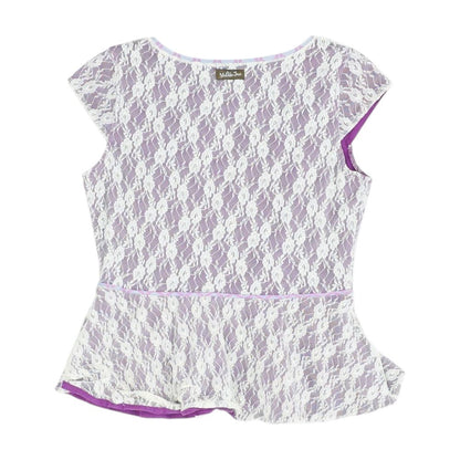 Purple Floral Blouse