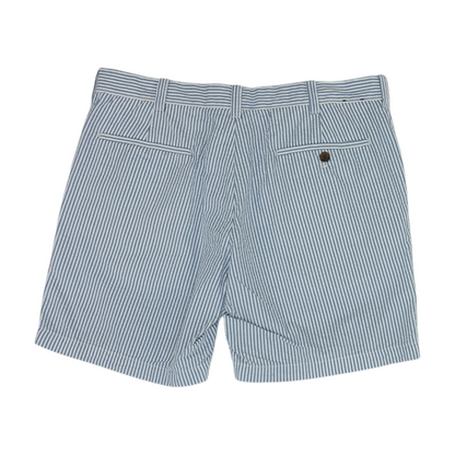 White Striped Chino Shorts