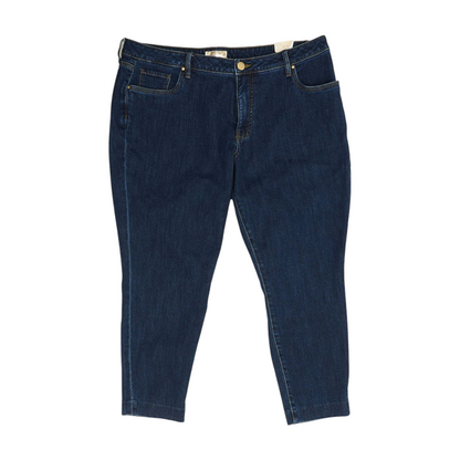 Navy Plus Straight Jeans