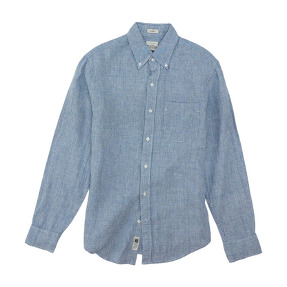 Blue Check Long Sleeve Button Down