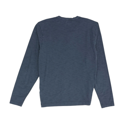 Gray Solid Henley T-Shirt