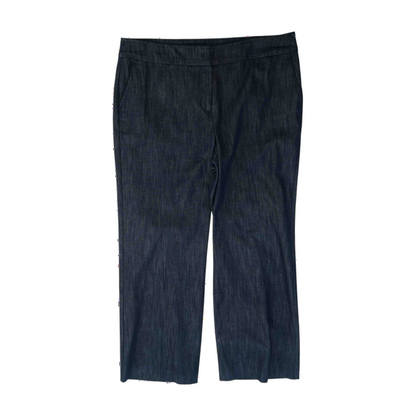 Blue Plus Size Regular Pants