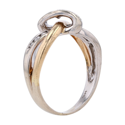 1/6 ctw 14K Two-Tone Gold Diamond Fashion Ring