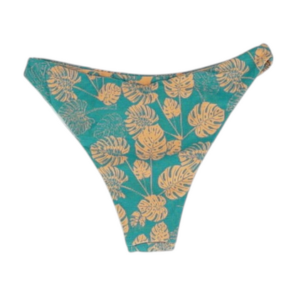 Teal Tropical Swim Bottom