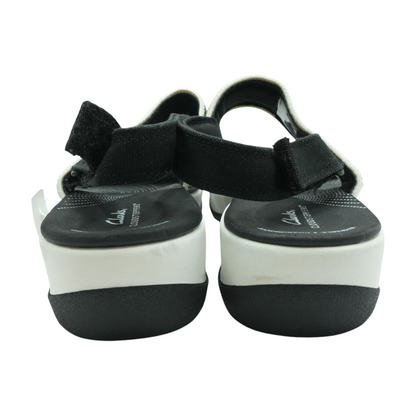 Black Wedged Sandals